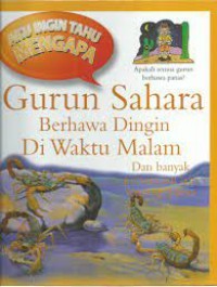 Gurun Sahara Berhawa Dingin di Waktu Malam